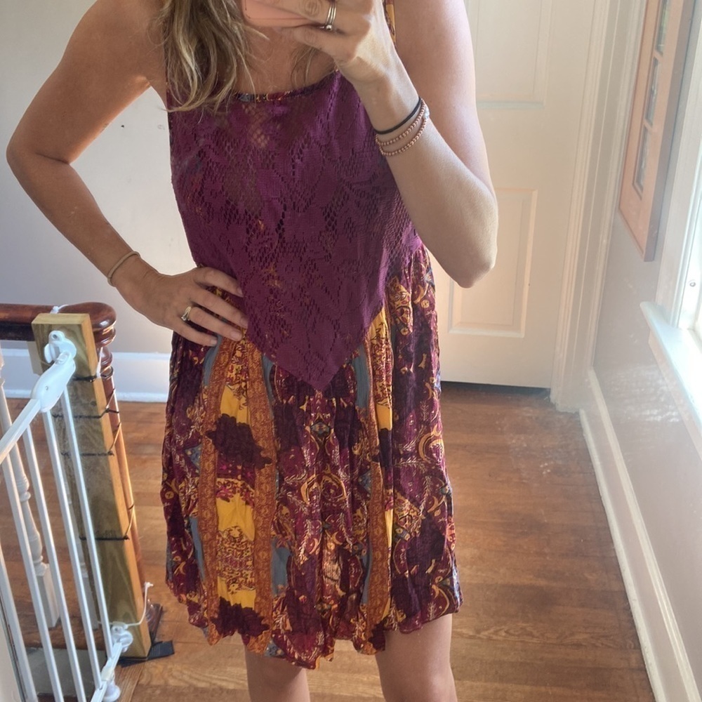 Free People paisley mini dress